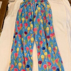 Icecream Brand Kids Pajama Bottoms with Colorful Cone Print